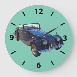 1964 Morgan Plus 4 Convertible Sports Car Große Wanduhr