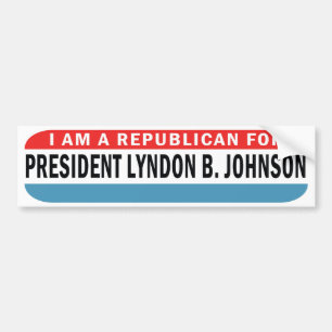 1964 Republikaner für Johnson LBJ Autoaufkleber