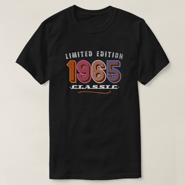 1965, 60. Geburtstag T-Shirt (Design vorne)