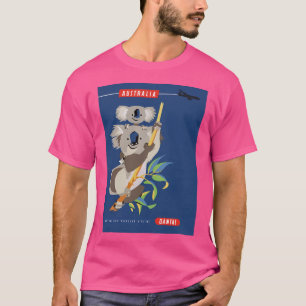1965 Australia Qantas Koalas Airline Advertising P T-Shirt