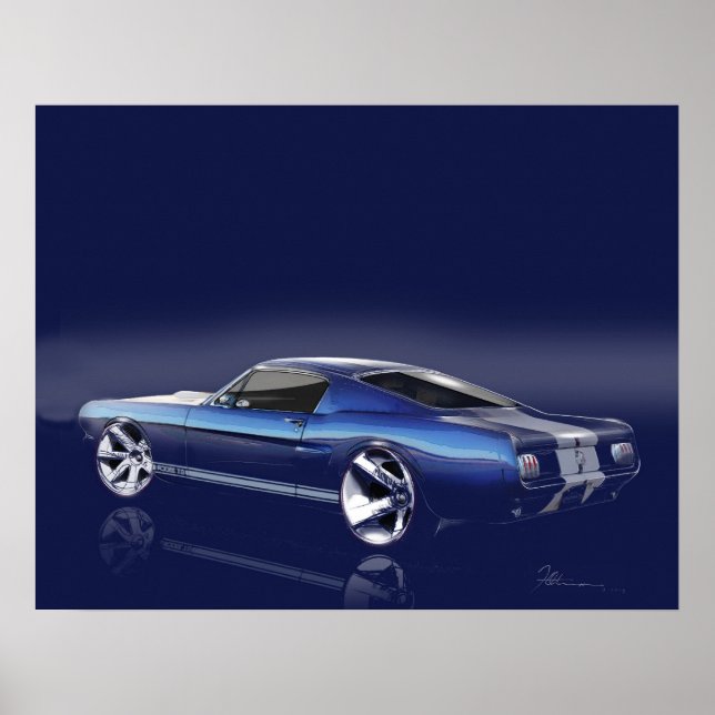 1965 Classic Mustang Poster (Vorne)