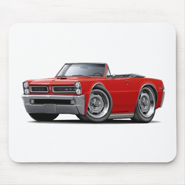 1965 GTO rotes Kabriolett Mousepad (Vorne)