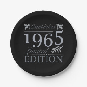 1965 Limited Edition 60. Geburtstag Pappteller