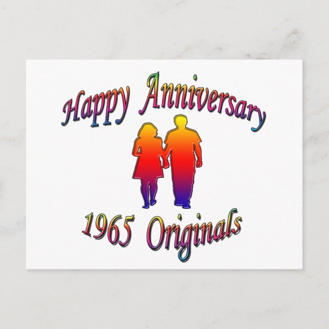 1965 Paar Postkarte (Vorderseite)