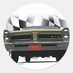 1965 Pontiac GTO Runder Aufkleber
