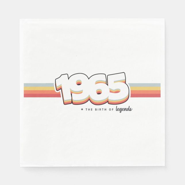 1965 The birth of legends Serviette (Vorderseite)