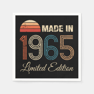 1965 Vintag 60. Geburtstag Serviette