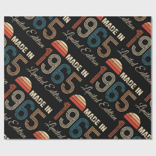 1965 Vintage 60. Geburtstag Geschenkpapier