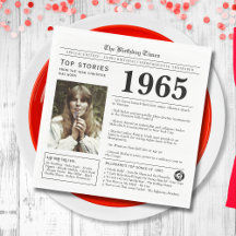 1965 Zeitung zum Geburtstag Trivia