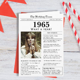 1965 Zeitungskarte Karte