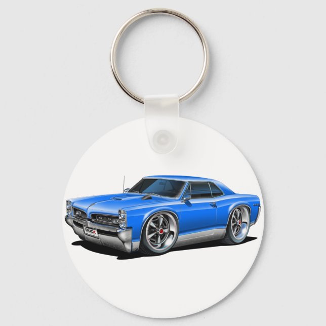 1966/67 GTO Blue Car Schlüsselanhänger (Vorderseite)