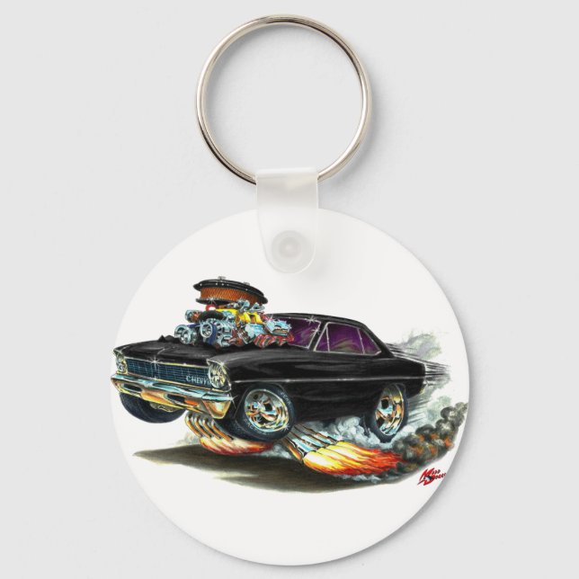 1966-67 Nova Black Car Schlüsselanhänger (Vorderseite)
