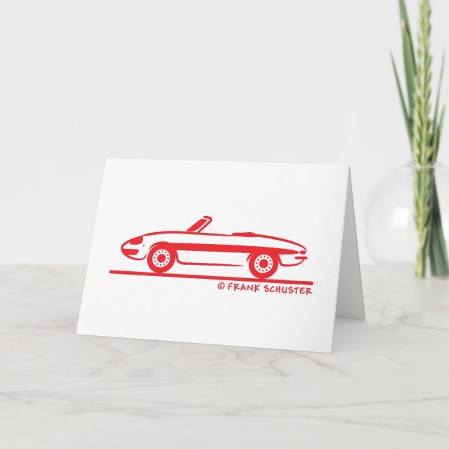 1966 Alfa Romeo Duetto Spider Veloce Karte (Vorderseite)