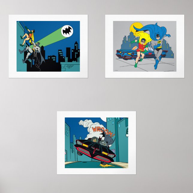 1966 Batman und Robin Cartoon Bilderwand Sets (Vorderseite)
