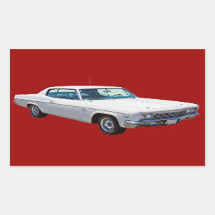 1966 Chevrolet Caprice 427 Muscle Car Rechteckiger Aufkleber