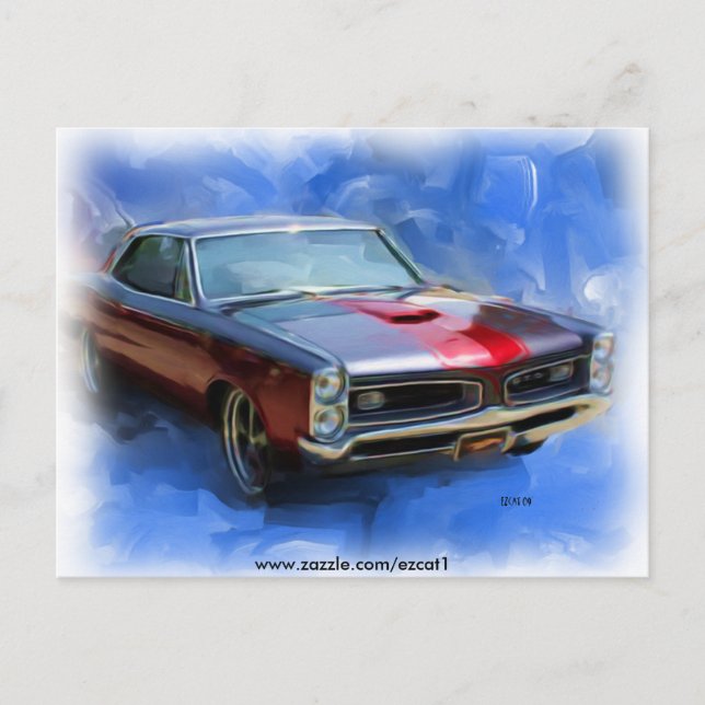 1966 GTO POSTKARTE (Vorderseite)