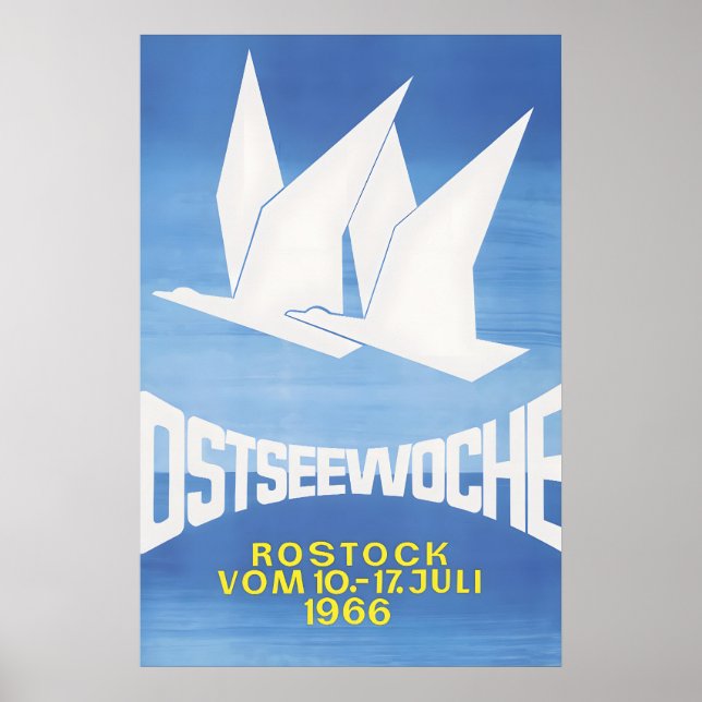 1966 Poster DDR Ostseewoche (Vorne)
