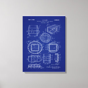 1966 Whiskey Container Art Leinwanddruck