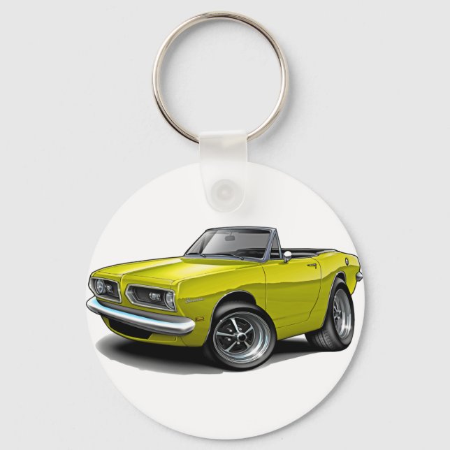 1967-69 Barracuda-Gelbkonvertible Schlüsselanhänger (Vorderseite)
