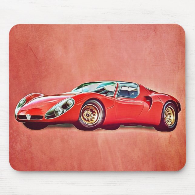1967 Alfa Romeo 33 Stradale Mousepad (Vorne)