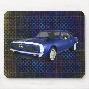1967 Camaro SS: Blau: Mousepad