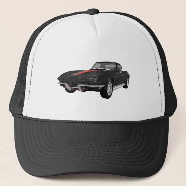 1967 Corvette Sports Car: Black Finish: Truckerkappe (Vorderseite)