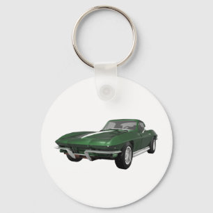 1967 Corvette Sportwagen: Green Finish: Schlüsselanhänger