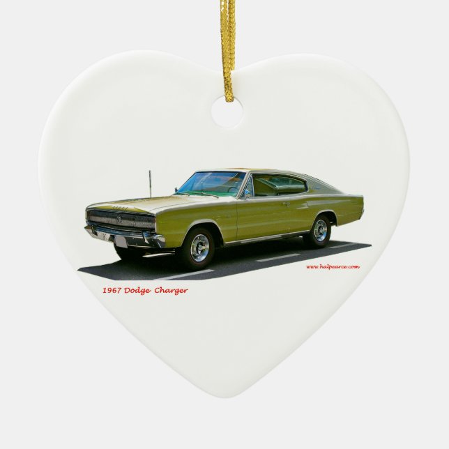 1967_Dodge_Charger Keramik Ornament (Vorne)