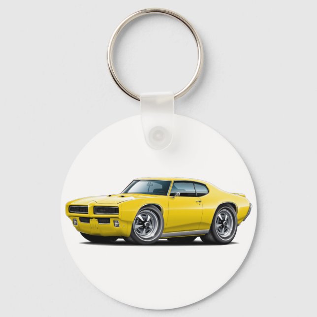 1968-69 GTO Gelber Wagen Schlüsselanhänger (Vorderseite)