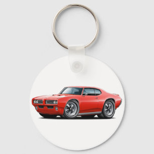 1968-69 GTO Rot-Auto Schlüsselanhänger
