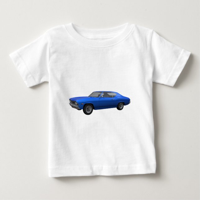 1968 Chevelle SS: Blue Finish Baby T-shirt (Vorderseite)
