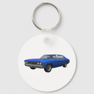 1968 Chevelle SS: Blue Finish Schlüsselanhänger