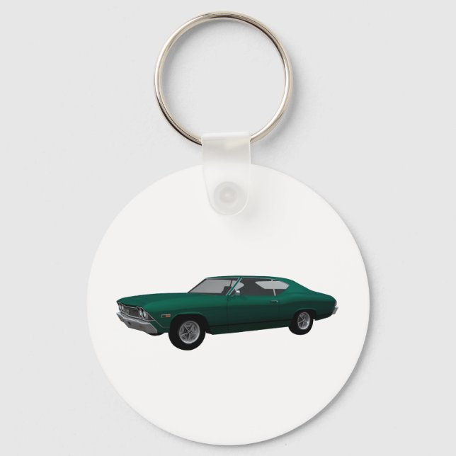 1968 Chevelle SS: Green Finish Schlüsselanhänger (Vorderseite)