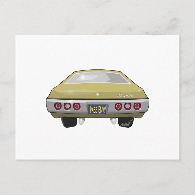 1968 Chevrolet Impala Postkarte (Vorderseite)