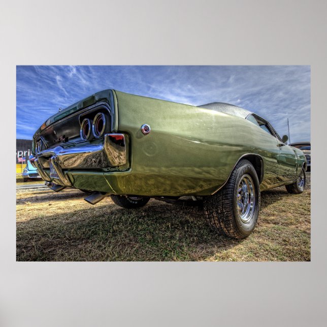 1968 Dodge-Ladegerät in HDR. Poster (Vorne)