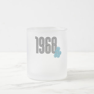 1968 Hippie Peace Sign Flowerpower Aqua Mattglastasse