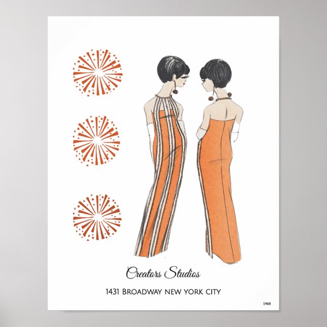1968 NYC Ladys Mod Fashion Poster (Vorne)