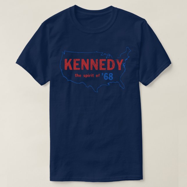 1968 Robert F Kennedy Präsidentschaftswahlkampf T-Shirt (Design vorne)