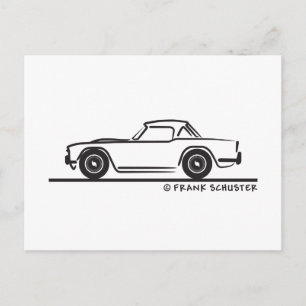 1968 Triumph TR4 Softtop Postkarte