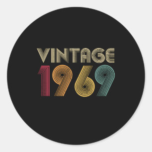 1969 54. 54 RUNDER AUFKLEBER