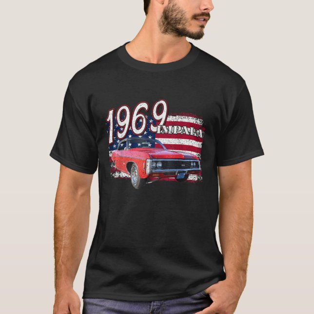 1969 69 Impala Tiefer 4. Juli Amerikaner T-Shirt (Vorderseite)