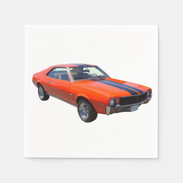 1969 AMC Javlin Muscle Car Serviette (Vorderseite)