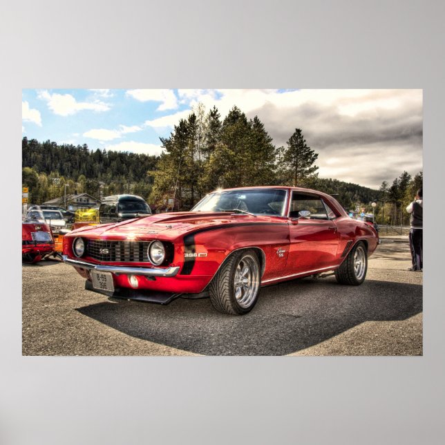 1969 Camaro SS Print Poster (Vorne)