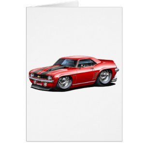 1969 Camaro SS Red-Black Car