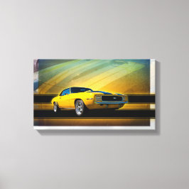 1969 Camaro SS Wrapped Canvas Leinwanddruck