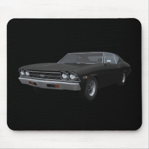 1969 Chevelle SS: Schwarzes Finish: Mousepad