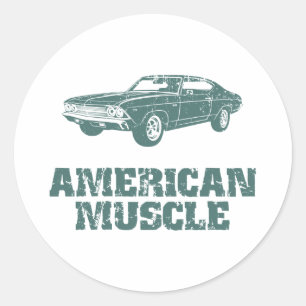 1969 Chevrolet Chevelle 396 SS Runder Aufkleber