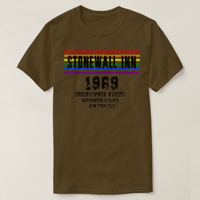 1969 CSD, LGBTQ, LGBTQ, LGBT T-Shirt (Design vorne)