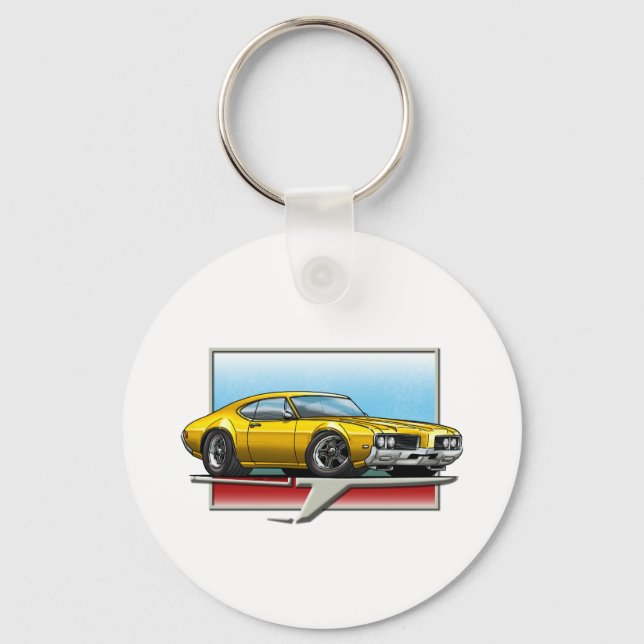 1969 Gold Cutlass Schlüsselanhänger (Vorderseite)