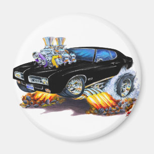1969 GTO schwarzes Auto Magnet